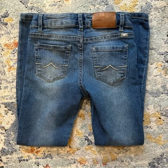 Lucky Brand Girl’s Zoe Blue Jeans Size 8 - Picture 2 of 7